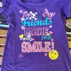 Girls Purple Tee Size Large